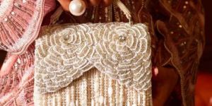 Ladies Ivory White Julia Box Hand Bag