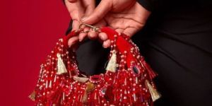 Ladies Red Sienna Boat Hand Bag