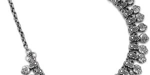 Oxidized Silver Necklace