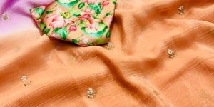 Woman Chiffon Saree