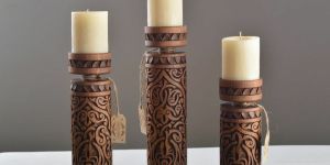 Wooden Candle Holder