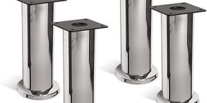 Silver Stainless Steel Sofa Leg