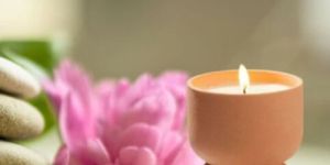 Terracotta Handcrafted Damru Candle Set of 1