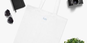 White Plain Polyester Canvas Tote Bag