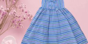 Girls Fancy Cotton Frock with Back Bow