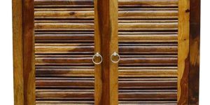 Wooden Shoes Rack with Door