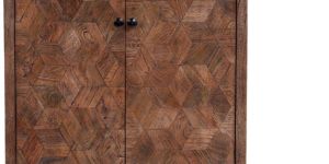 Wooden Walnut Wash Cabinet Almirah