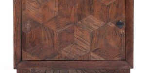 Wooden Walnut Wash Nightstand Bed Side Table