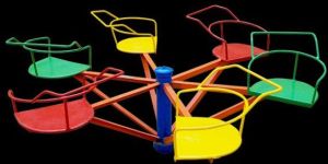 Mild Steel Outdoor Merry Go Round 6 Seater With Safety Handle (5FT DIA)