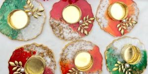 Resin Candle Holders