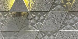 Triangular Shape Stone Carving Wall Art