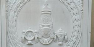 Venkateshwara Face Stone Wall Mural