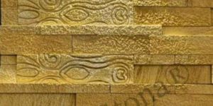 Yellow Designer Brick Natural Stone Wall Cladding