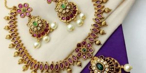 Women Short South-Necklace-O-2760-Black mat-Multi