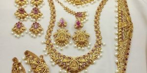 Women South-Bridal Set-2718-Black mat-Ruby