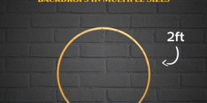 Ganpati Decoration Ring Backdrop Stand