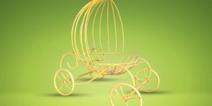 Golden Fairy Tale Baby Cage Cart