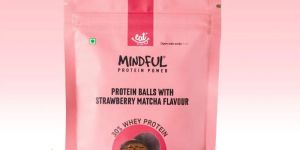 Strawberry Matcha Protein Truffles