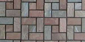 COPPER SLATE PIN WHEEL STONE