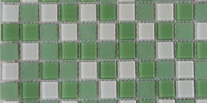 verde bianco crystal glass mosaics tile