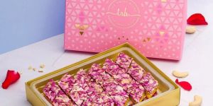 Rose Kaju Katli