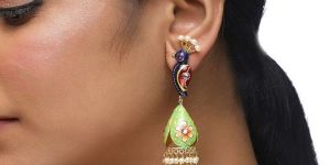 women peacock earrings