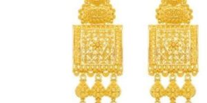 Treasure Box Ladies Gold Earrings