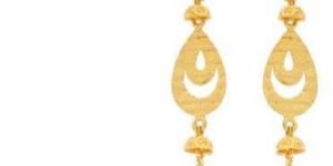 Tribal Glow Ladies Gold Drop Earrings
