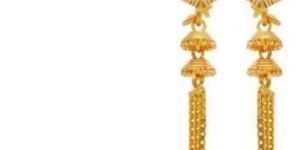 Unparalleled Elegance Ladies Gold Hook Earrings