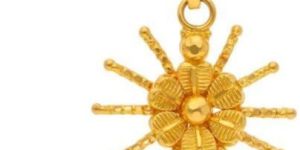 Vibrant Sun Ladies Gold Pendant
