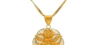 Windy Bloom Ladies Gold Pendant