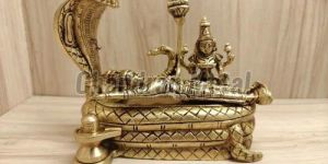 Brass Thiruvananthapuram Padmanabha Swamy Statue