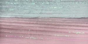 teddy fur strip sequence fabric