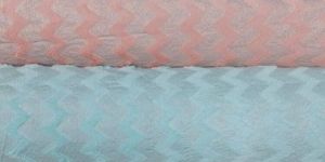 Zig Zag Teddy Fur Foil Fabric