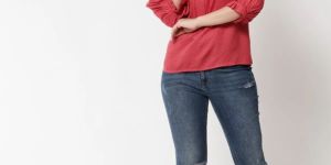 Maroon Rayon Top For Women & Girls