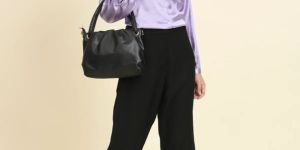 Purple Polyester Top For Women & Girls