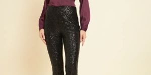 Wine Polyester Shirt For Women & Girls