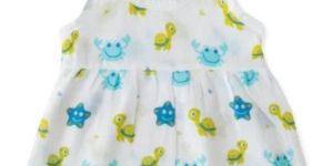 Infants Muslin Knoted Baby Frock
