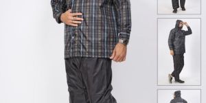 Mens Check Reversible Safari Raincoat