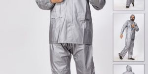 Mens Plain PVC Spider Safari Raincoat