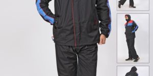 Mens Plain Ryder Rubberized Raincoat
