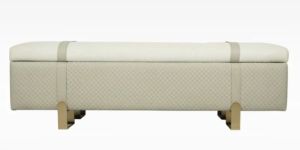SAND OTTOMAN Stool WITH HYDRAULIC STORAGE