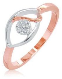 Women Two Tone Diamond Ring