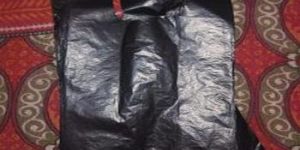 810 Inch Black Plastic Carry Bags