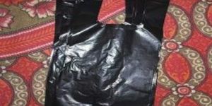 912 Inch Black Plastic Carry Bags