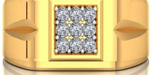 Mens Nine Stone Diamond Ring