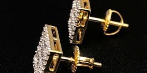 Mens Party Wear Diamond Earrings