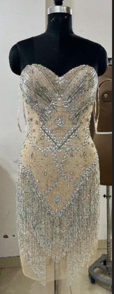 ladies embellished short dress