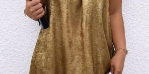 Ladies H Neck Short Dress