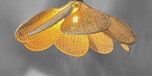 Flower Bamboo Hanging Light Lamp